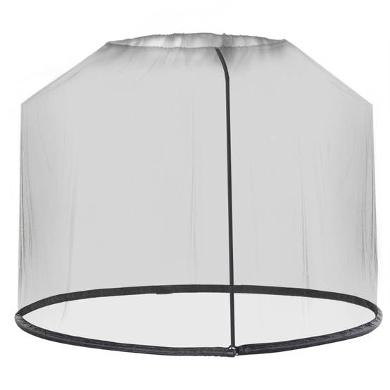 Moustiquaire parasol jardin tissu Oxford protection insectes Ø3xH2,3m noir - ComfortXL Outdoor Living - Image 2