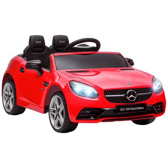 Sans Marque - Voiture électrique Mercedes SLC 300 licence officielle enfants télécommande polypropylène métal 107x62,5x44 cm rouge - Image 1