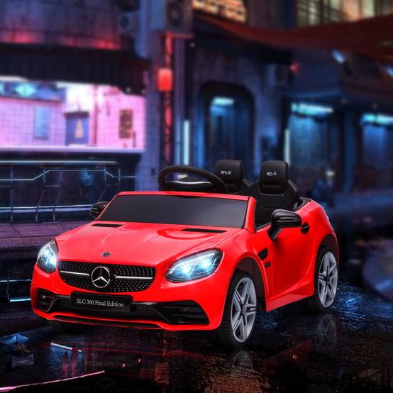 Sans Marque - Voiture électrique Mercedes SLC 300 licence officielle enfants télécommande polypropylène métal 107x62,5x44 cm rouge - Image 4