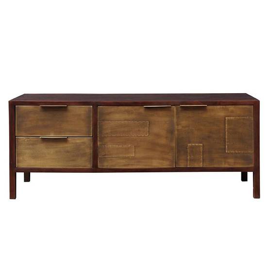 Buffet 2 portes 2 tiroirs Saïgon 56x140x44cm - Image 2
