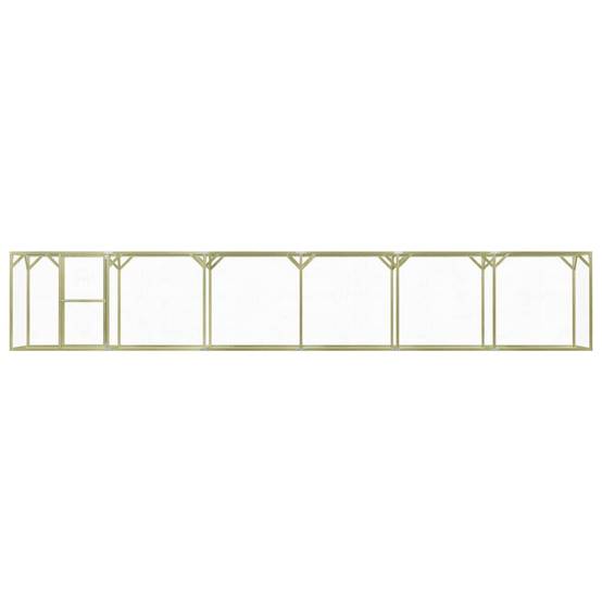 Poulailler 1,5 x 9 x 1,5 m pinède imprégnée - Image 2