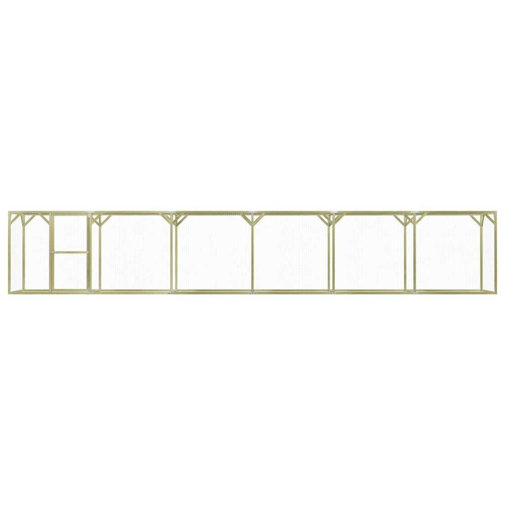 Poulailler 1,5 x 9 x 1,5 m pinède imprégnée - Image 2