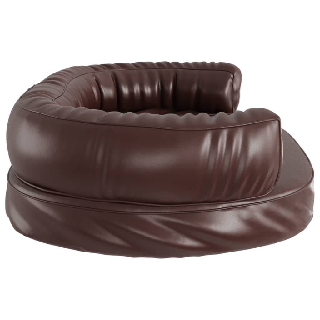 Vidaxl - Lit pour chien ergonomique Mousse Marron 75x53 cm Similicuir vidaXL 171320 - Image 6