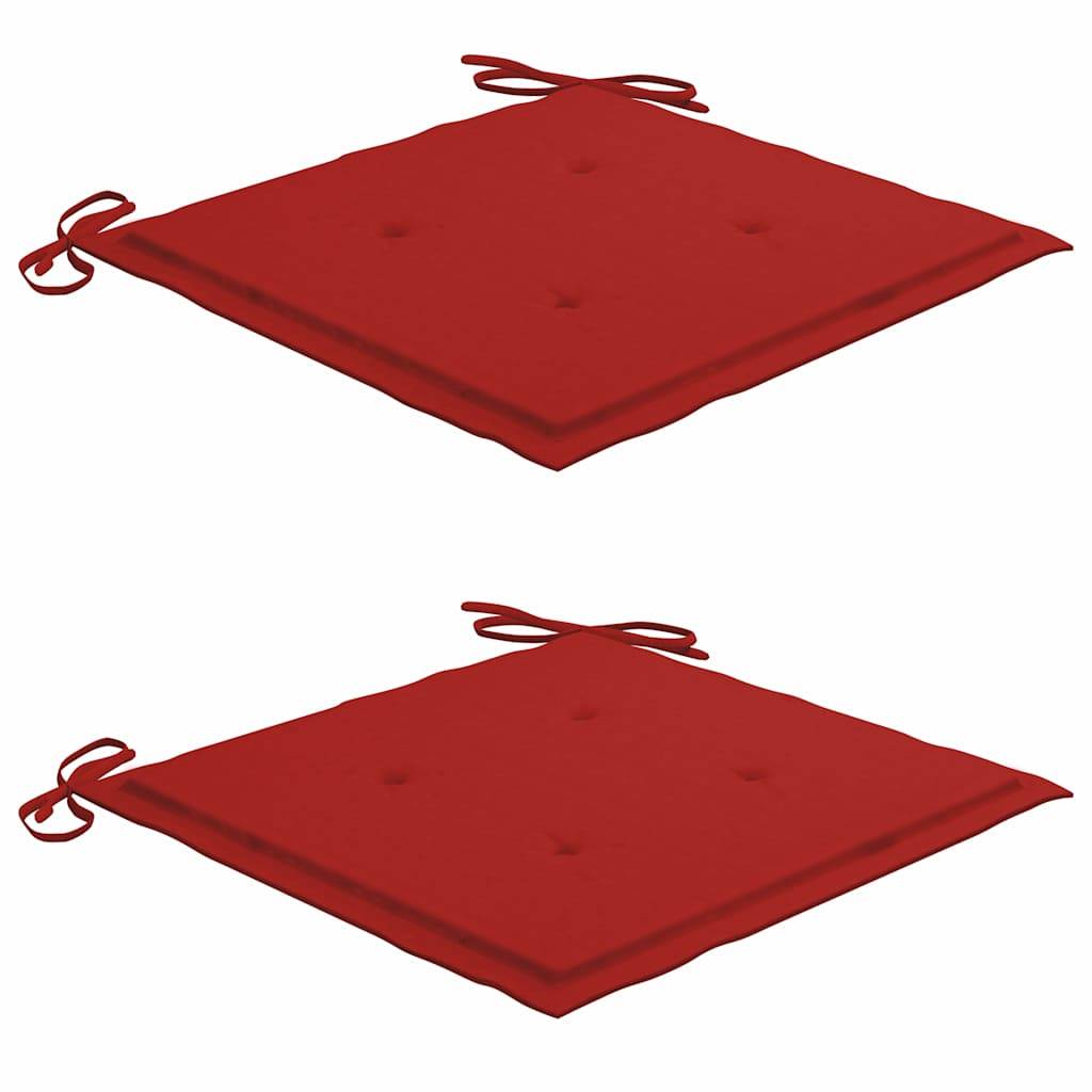 PANGIVO - Chaise de jardin bois teck rouge 58 x 60 x 90 cm - PANGIVO - Image 5