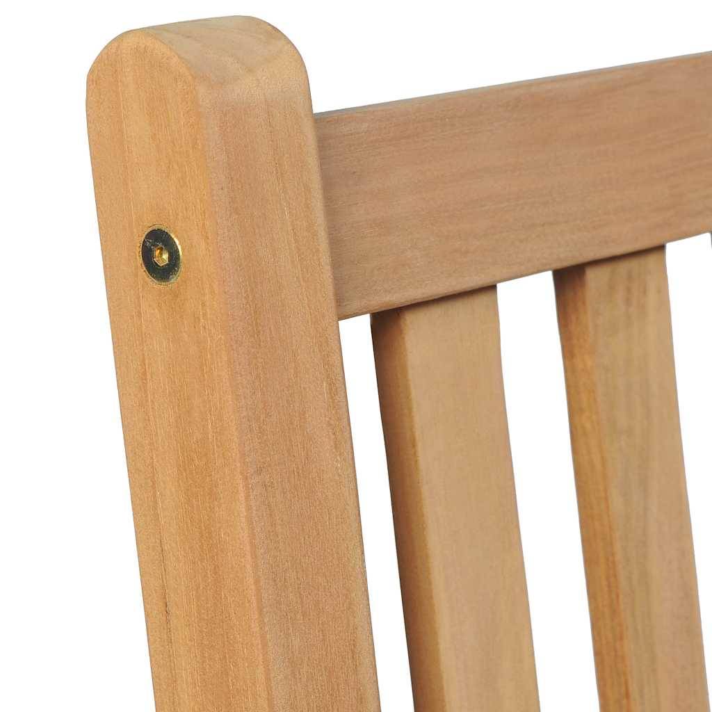 PANGIVO - Chaise de jardin bois teck rouge 58 x 60 x 90 cm - PANGIVO - Image 4