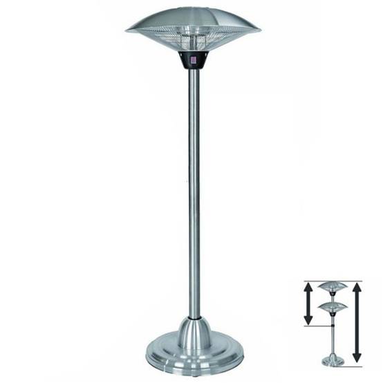 Parasol chauffant ELEKTRIC 2000W infrarouges Mat téléscopique Hauteur réglable 1.80 à 2.10m KEMPER - Image 3