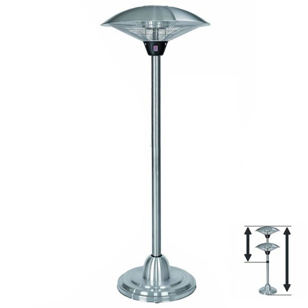 Parasol chauffant ELEKTRIC 2000W infrarouges Mat téléscopique Hauteur réglable 1.80 à 2.10m KEMPER - Image 3
