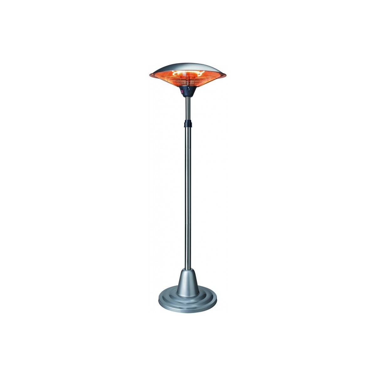 Parasol chauffant ELEKTRIC 2000W infrarouges Mat téléscopique Hauteur réglable 1.80 à 2.10m KEMPER - Image 1