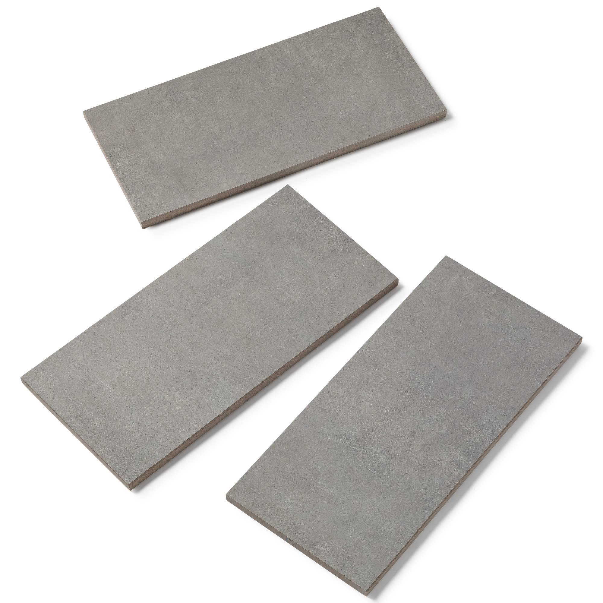 Margelle de piscine effet Béton Gris 60x28x2 cm Bord Droit Cemento - RO'MA CARRELAGE - Image 4