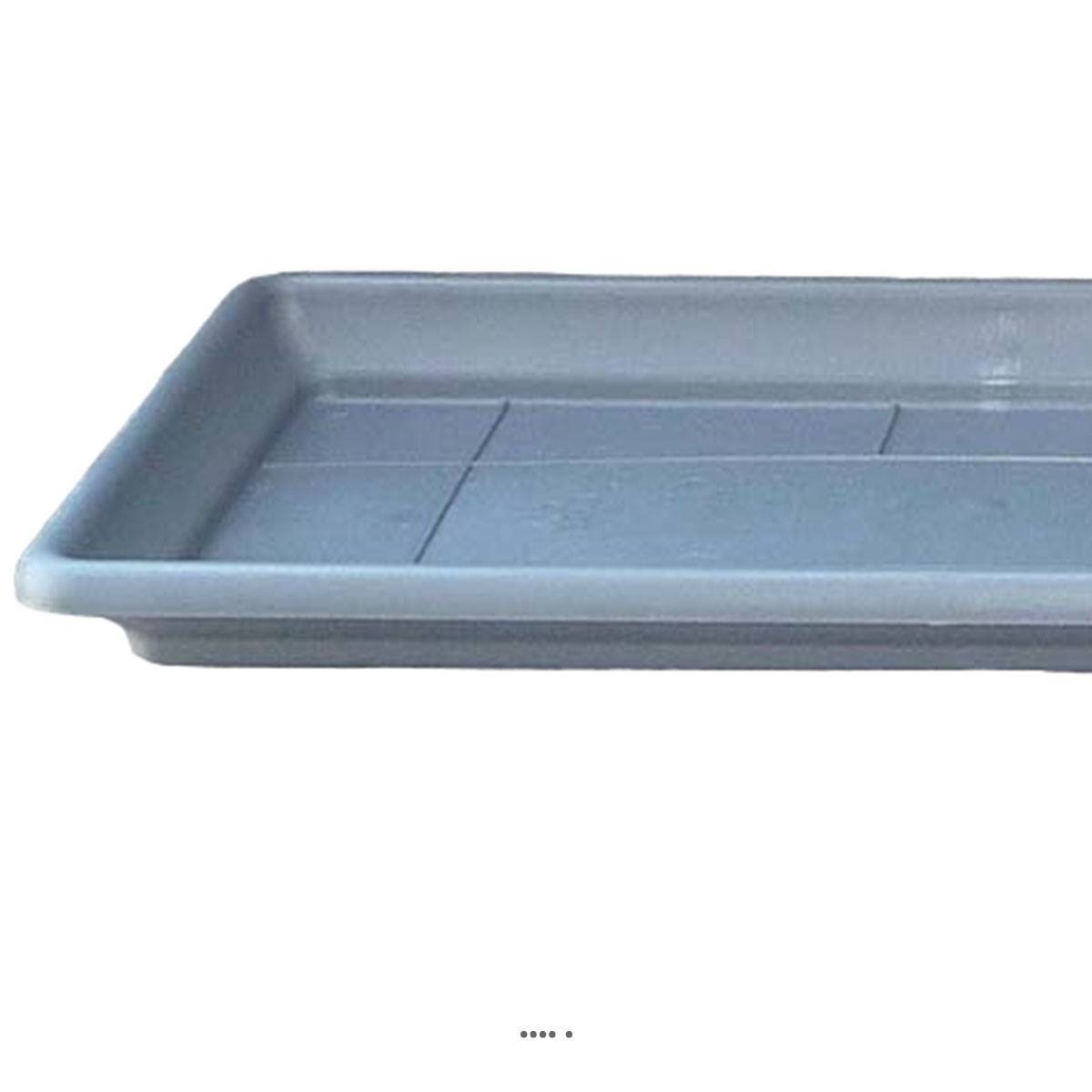 Artificielles - Plateau pour Jardinière DURRO L80cm plastique injecté Ext Anthracite - choisissez votre diamtre ou votre longueur: 74 cm - couleur: Gris anthracite - Image 3