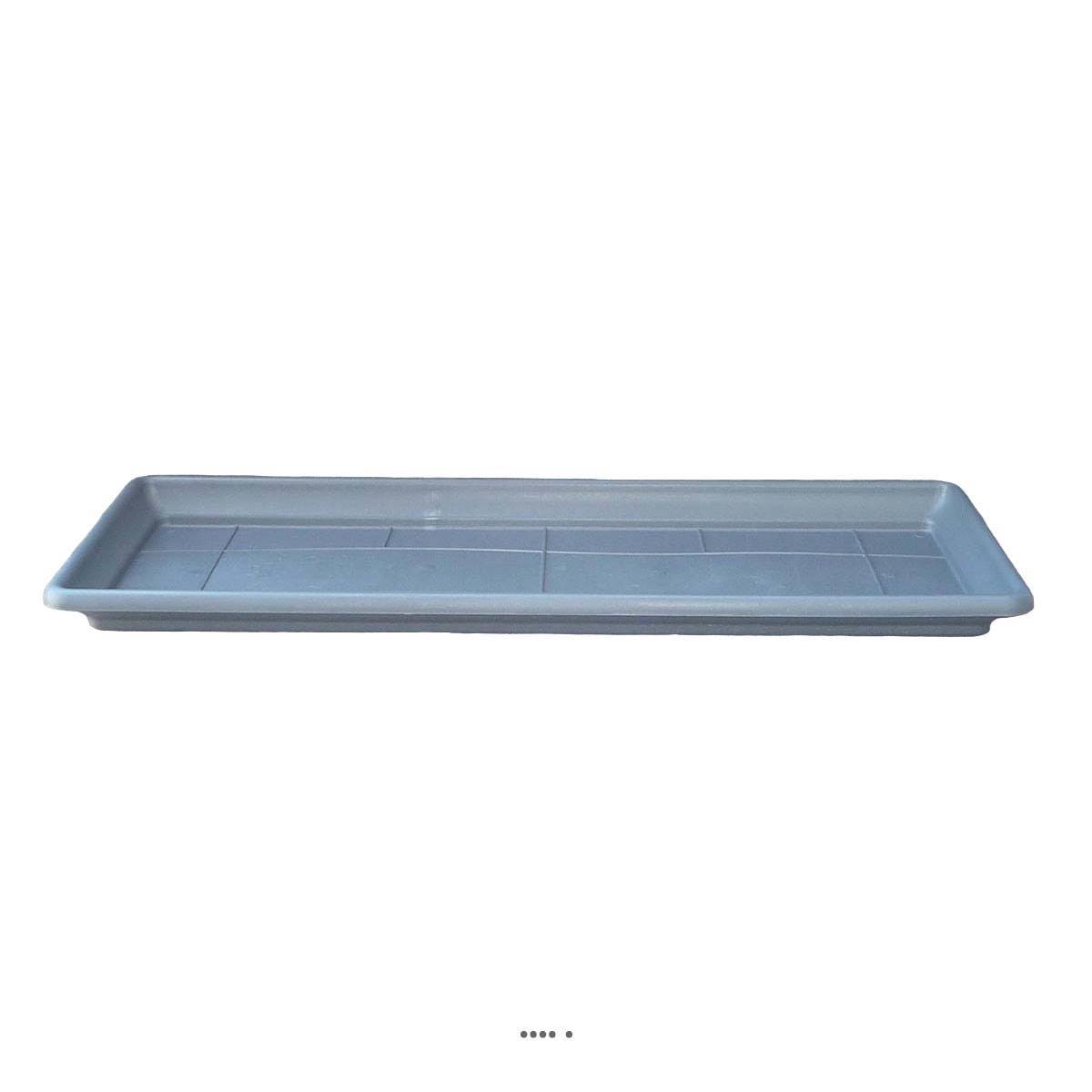 Artificielles - Plateau pour Jardinière DURRO L80cm plastique injecté Ext Anthracite - choisissez votre diamtre ou votre longueur: 74 cm - couleur: Gris anthracite - Image 1