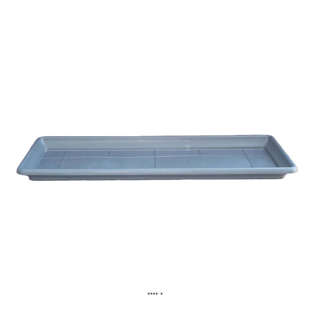 Artificielles - Plateau pour Jardinière DURRO L80cm plastique injecté Ext Anthracite - choisissez votre diamtre ou votre longueur: 74 cm - couleur: Gris anthracite - Image 2