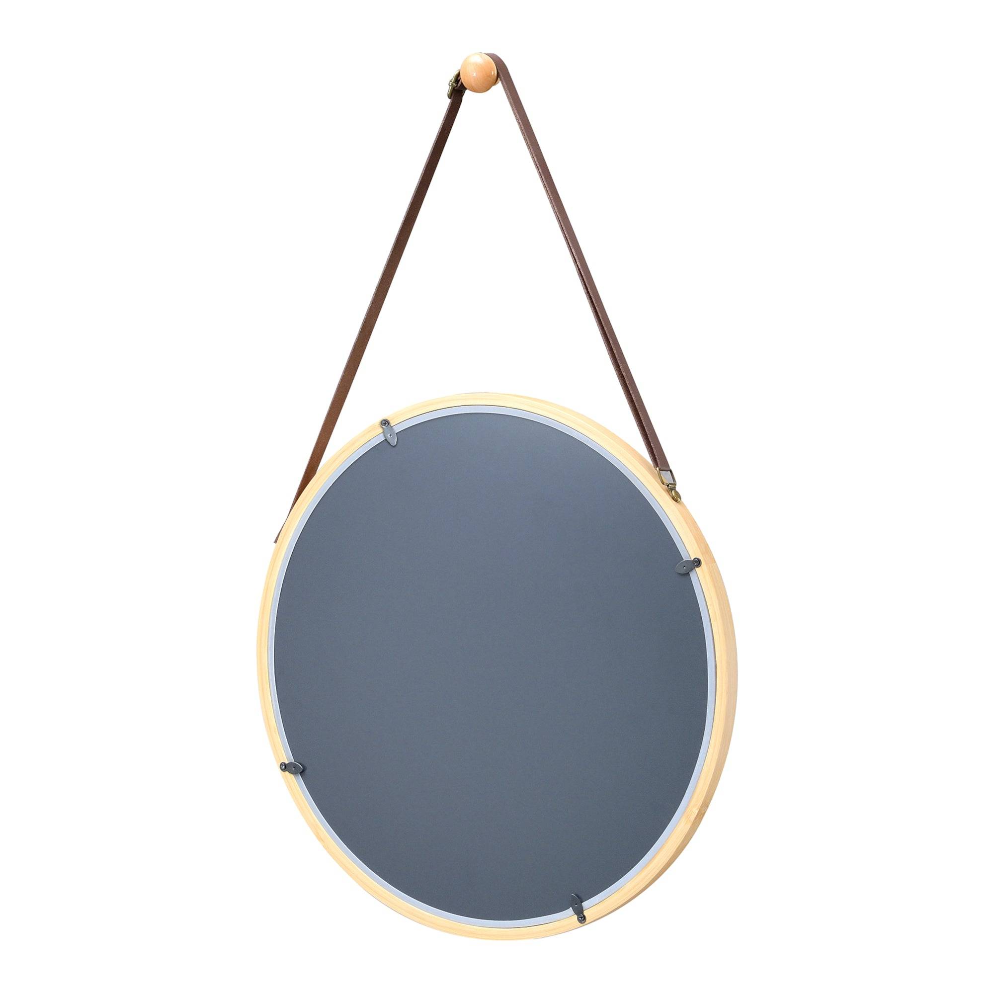 Helloshop26 - Miroir mural avec cadre en bambou 35 cm - Image 4