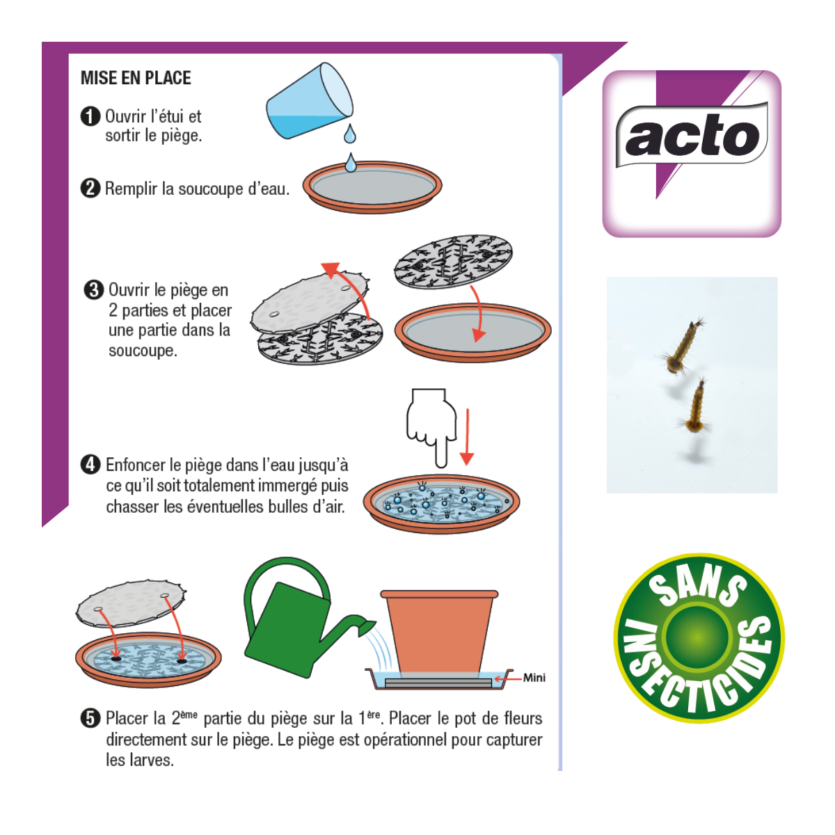Acto - Acto Labyrinthe : Piège à Larves de Moustiques pour Jardins et Balcons - Image 5