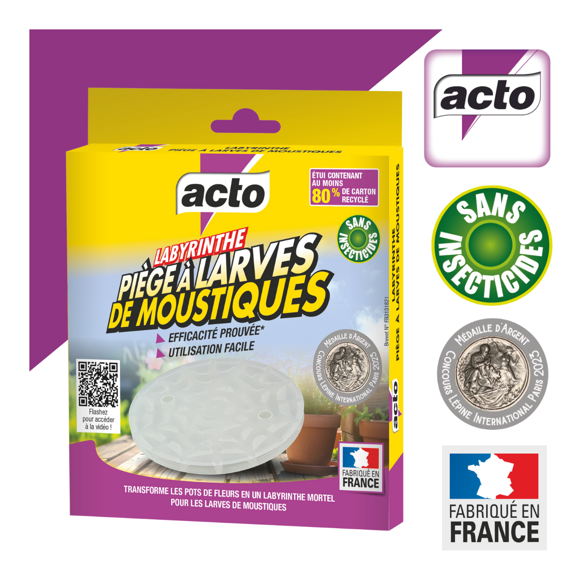 Acto - Acto Labyrinthe : Piège à Larves de Moustiques pour Jardins et Balcons - Image 3