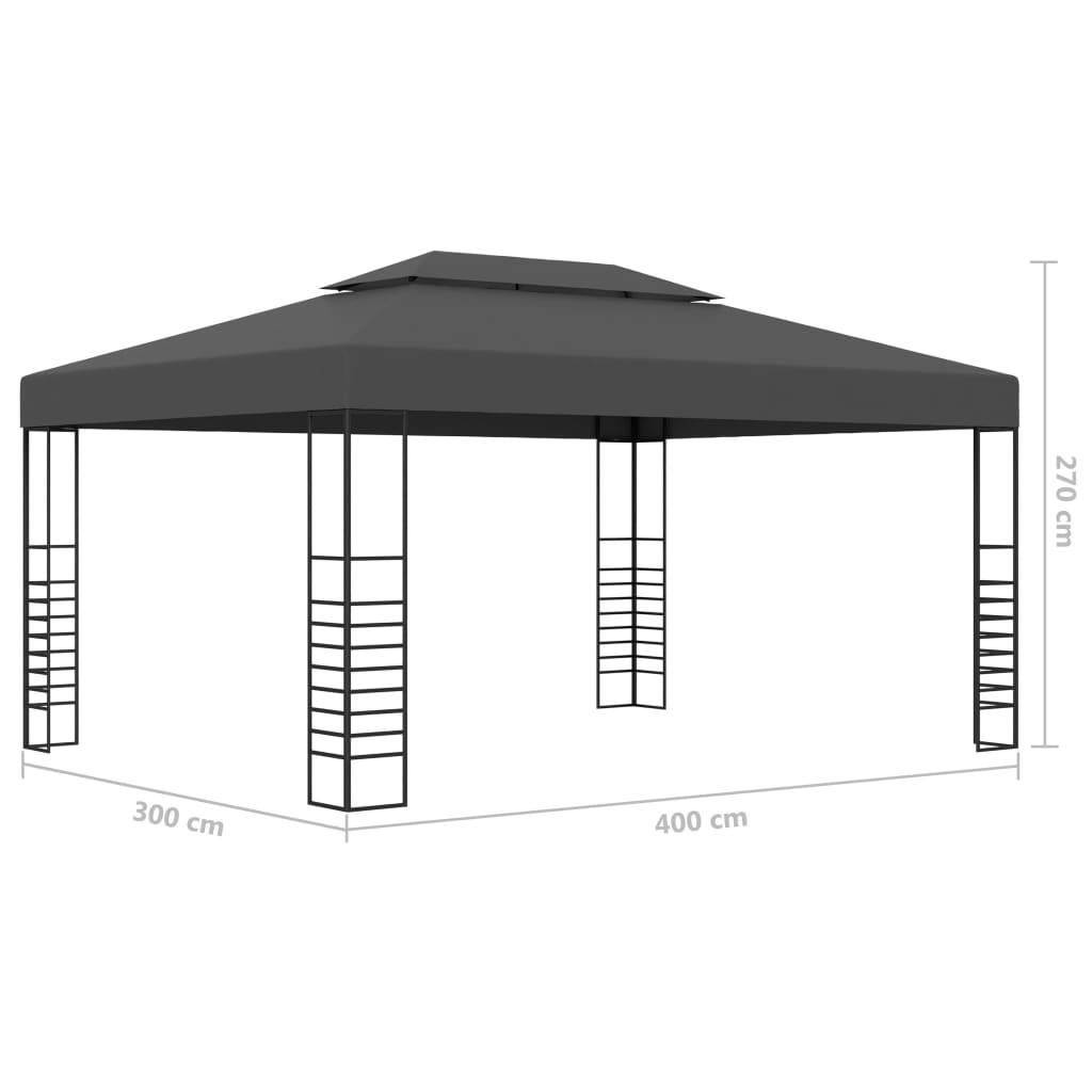 Vidaxl - Tonnelle 3x4 m Anthracite vidaXL 47958 - Image 3