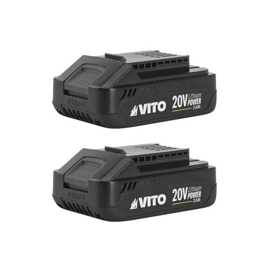 Vito - Pack 2 outils 20V Coupe Bordure + Taille Haies + 2 Batteries Lithium 2.0Ah + Jeu de 20 lames + Chargeur VITO - Image 4
