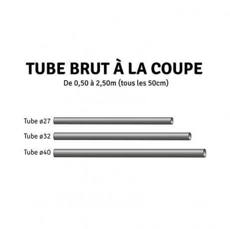 Tubes acier galvanisé à la coupe - Long 0.50 m, Diamètre 40 mm, Lot de 6 - Image 3