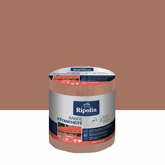 Ripolin - Bande d'étanchéité Adhésive ripolin, 3 m x 10 cm, terre cuite - Image 1
