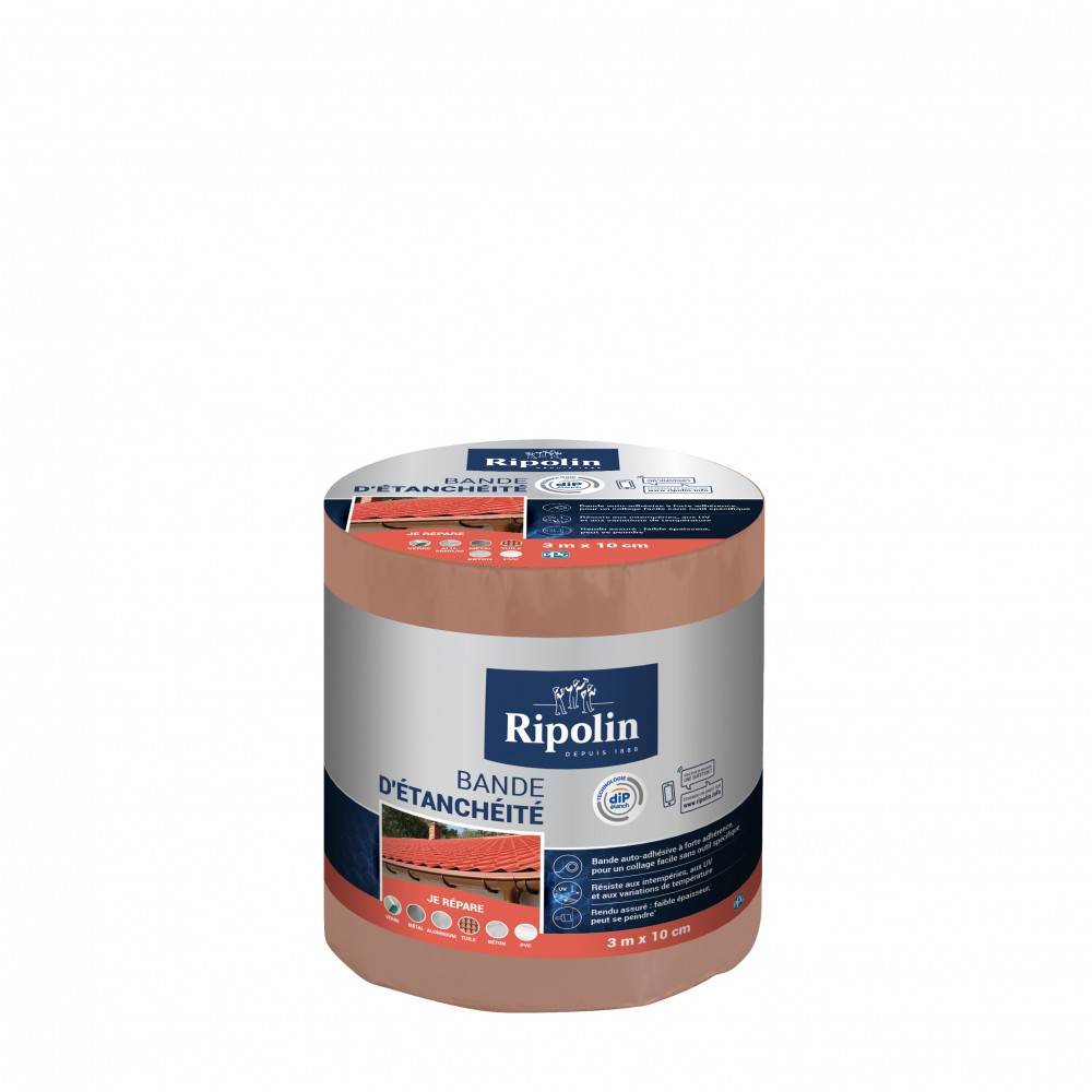 Ripolin - Bande d'étanchéité Adhésive ripolin, 3 m x 10 cm, terre cuite - Image 4