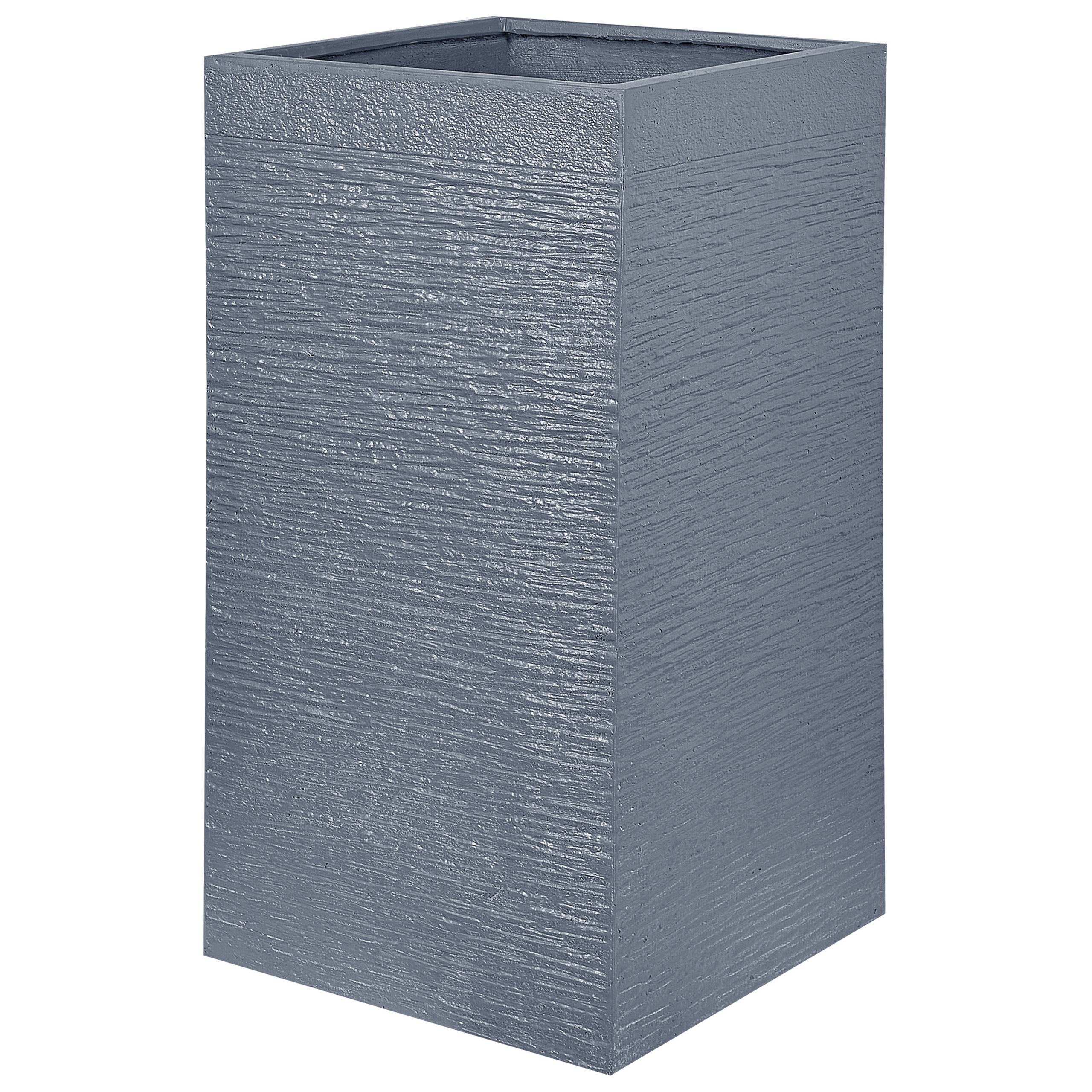 Beliani - Cache-pot d'extérieur Fibre d'argile Gris DION - 40x40x77- Beliani - Image 4