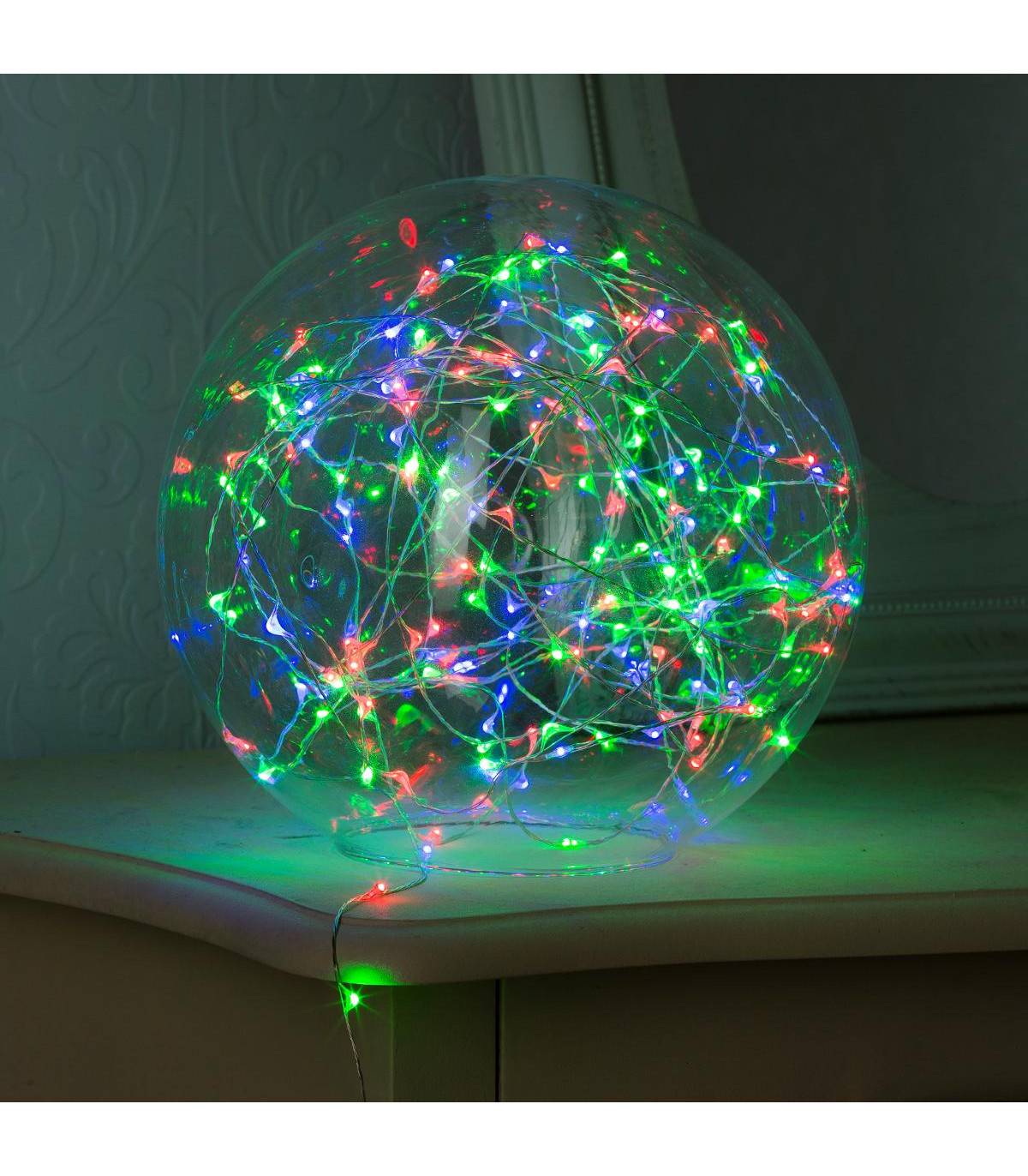 Sans Marque - Guirlande lumineuse intérieur 2m multicolore 20 LED à piles FEERIC LIGHTS & CHRISTMAS - Image 3
