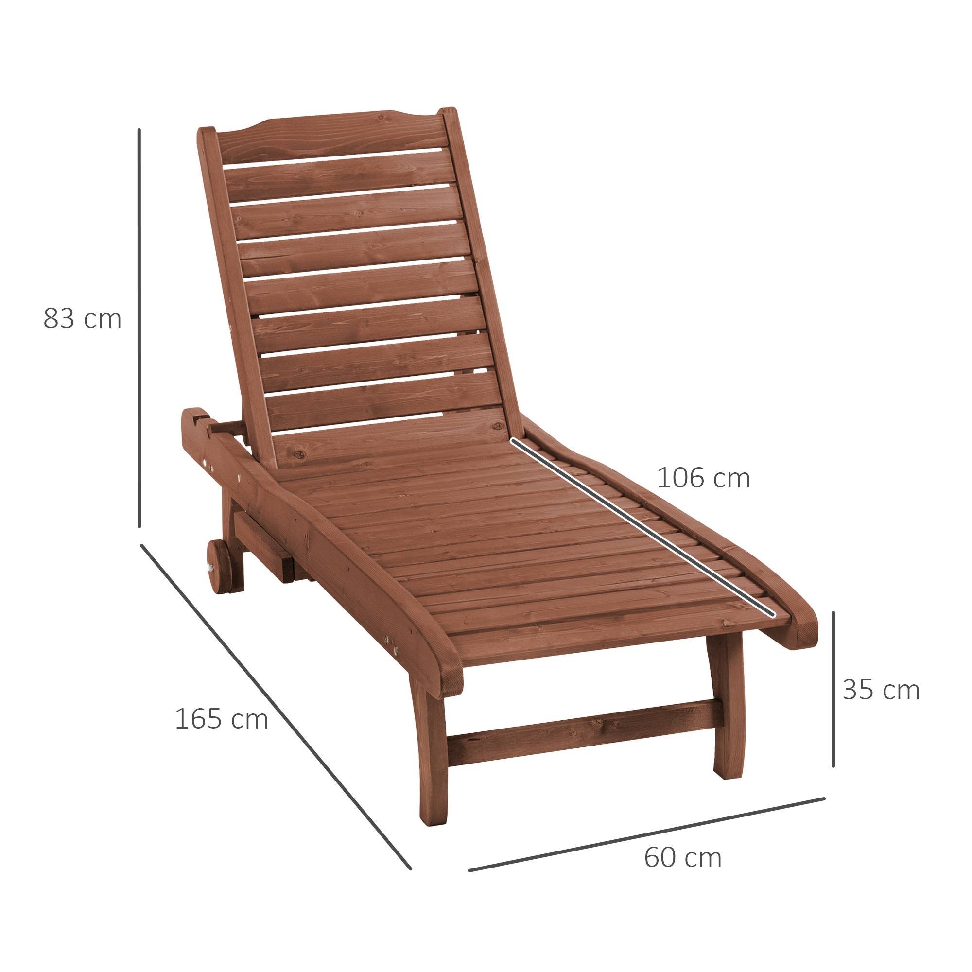 PANGIVO - Bain de soleil bois de sapin naturel 462.28 x 152.4 x 88.9 cm - PANGIVO - Image 5