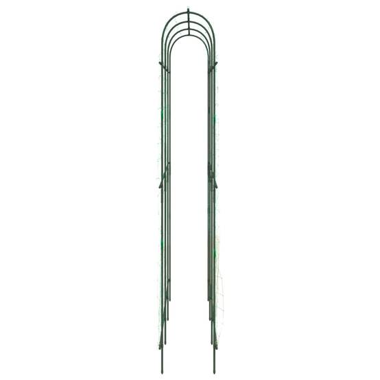 Treillis de Jardin Forme U en Acier Arceau de Soutien Ajustable pour Potager et Fleurs Vert – ComfortXL Outdoor Living - Image 5