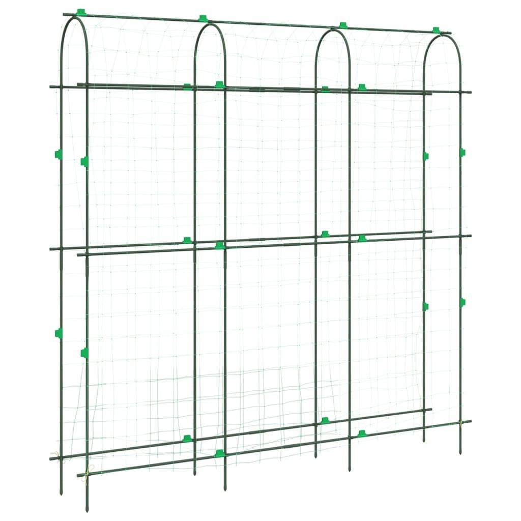 Treillis de Jardin Forme U en Acier Arceau de Soutien Ajustable pour Potager et Fleurs Vert – ComfortXL Outdoor Living - Image 6