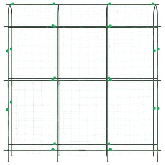 Treillis de Jardin Forme U en Acier Arceau de Soutien Ajustable pour Potager et Fleurs Vert – ComfortXL Outdoor Living - Image 4