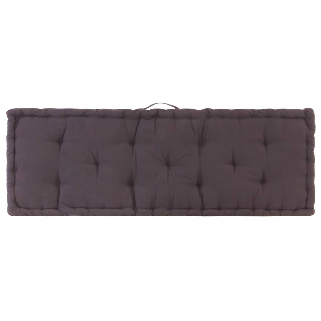 Coussin de sol pour palette Coton Décoratif pour Salon Jardin Anthracite 120x40cm – ComfortXL Outdoor Living - Image 5