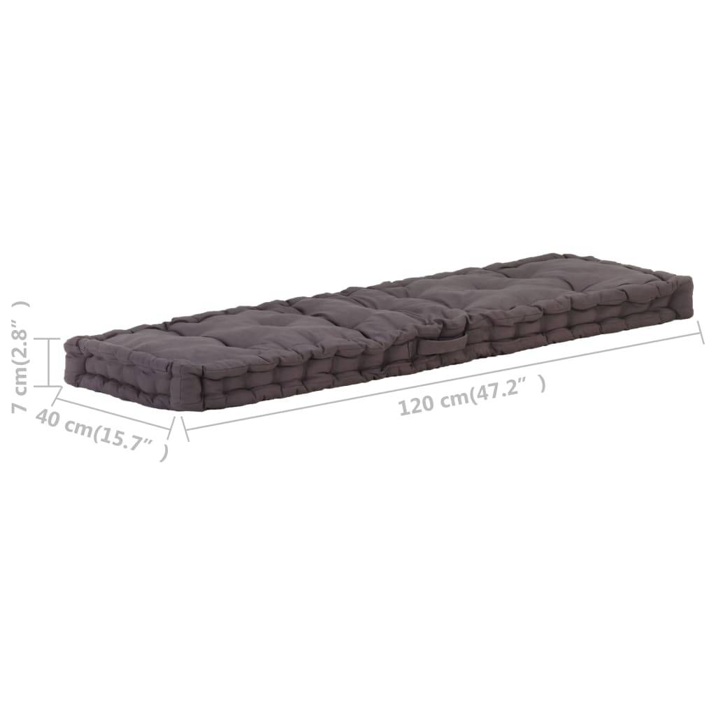 Coussin de sol pour palette Coton Décoratif pour Salon Jardin Anthracite 120x40cm – ComfortXL Outdoor Living - Image 8