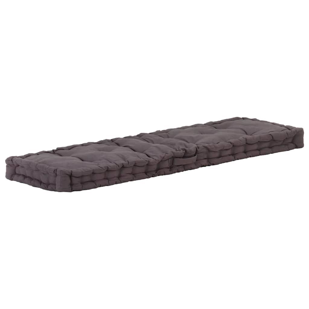 Coussin de sol pour palette Coton Décoratif pour Salon Jardin Anthracite 120x40cm – ComfortXL Outdoor Living - Image 2