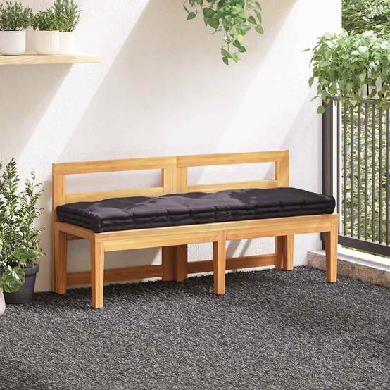 Coussin de sol pour palette Coton Décoratif pour Salon Jardin Anthracite 120x40cm – ComfortXL Outdoor Living - Image 1