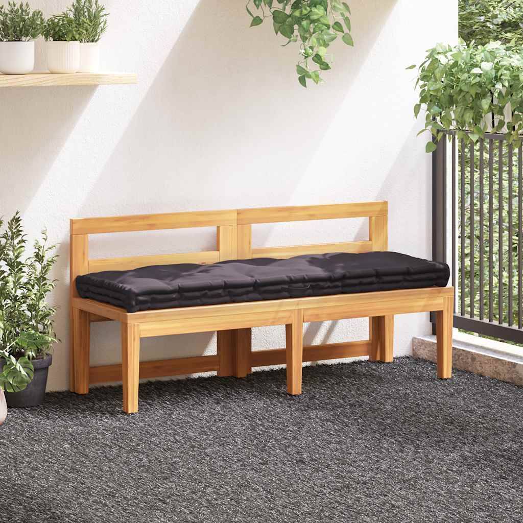 Coussin de sol pour palette Coton Décoratif pour Salon Jardin Anthracite 120x40cm – ComfortXL Outdoor Living - Image 1