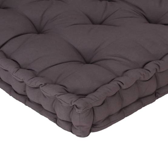 Coussin de sol pour palette Coton Décoratif pour Salon Jardin Anthracite 120x40cm – ComfortXL Outdoor Living - Image 6