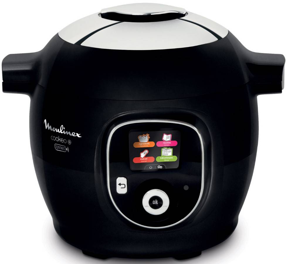 MOULINEX CE851100 Multicuiseur Intelligent Cookeo+ Avec 150 Recettes Preprogrammees 6 L 1600 W Blanc