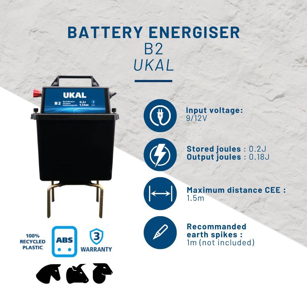 Ukal - Poste pile et batterie B2 0.2J/1.5km UKAL - Image 2