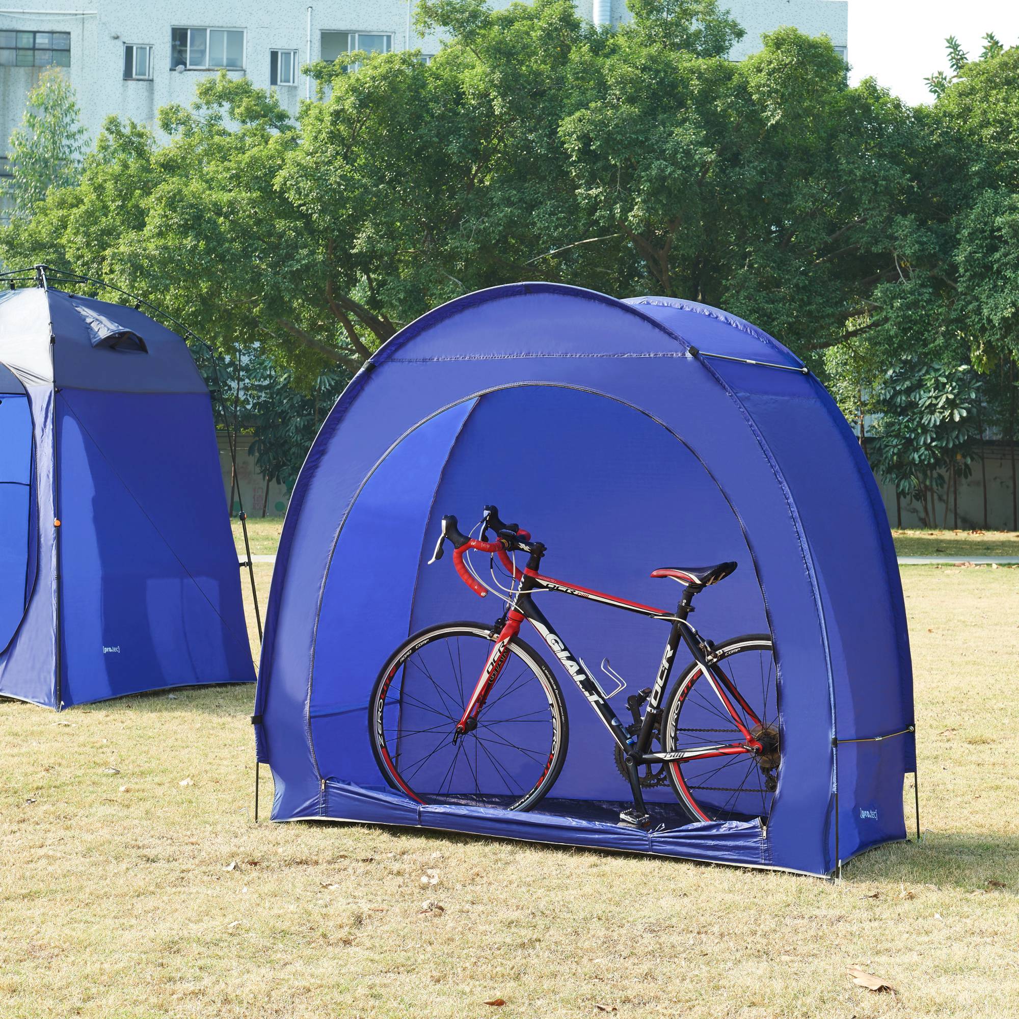 Pro.Tec - Tente de vélo Bergendal 198 x 84 x 160 cm bleu pro.tec - Image 3