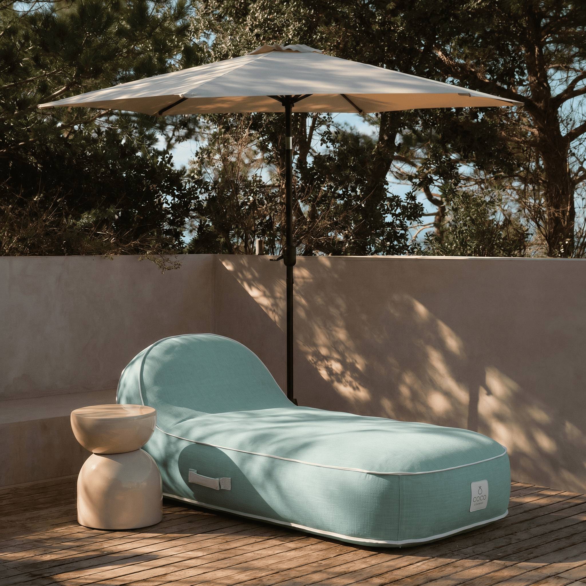 Coco Lounge - Coco Lounge Transat gonflable PALMA Collection Soge - vert d'eau - Image 4