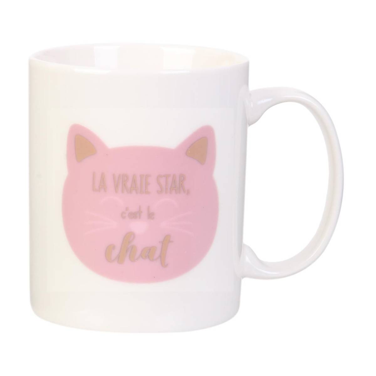 The Concept Factory - Mug Magique en Céramique "Chat" 35cl Blanc - Image 3