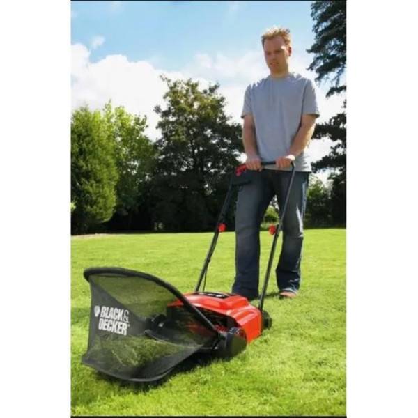 Scarificateur 600W Aerateur-Démousseur 30 Litres BLACK+DECKER GD300-QS Moteur à induction - Image 4