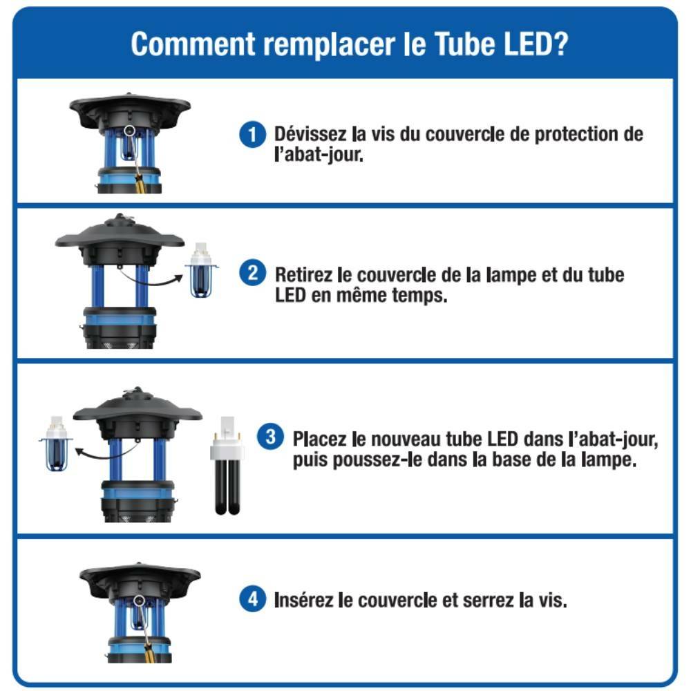Lampe piège à moustiques et insectes volants - Image 6