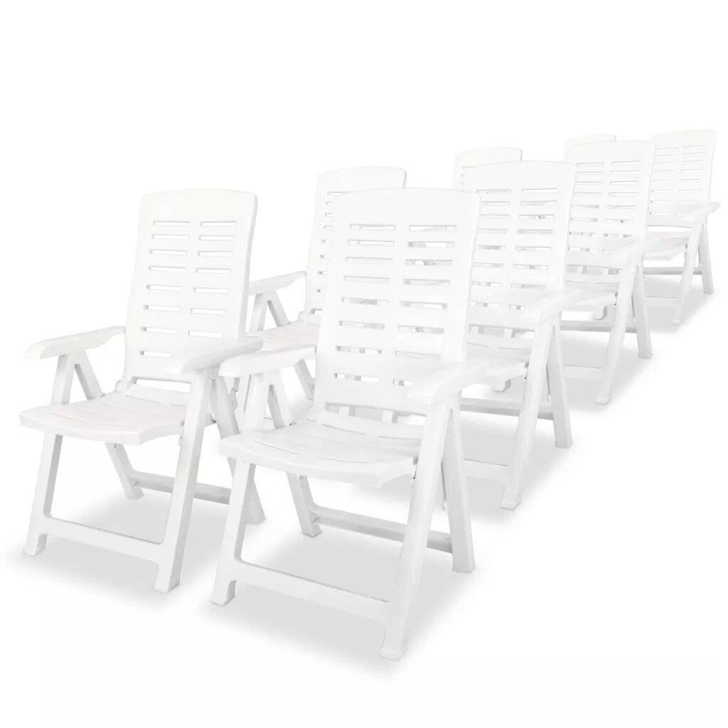 Vidaxl - Salon de jardin en plastique - vidaXL - Plastique - Blanc - Image 3
