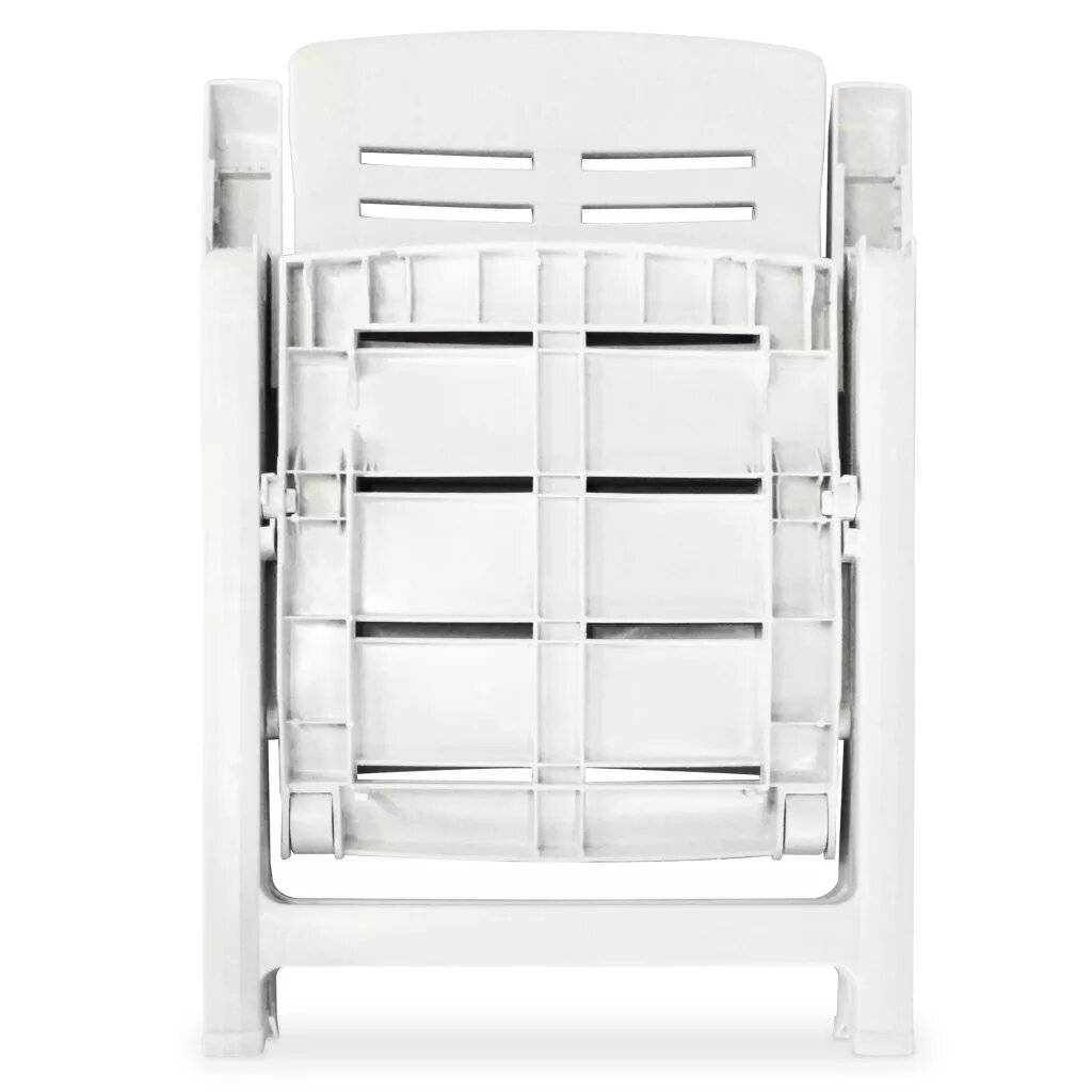 Vidaxl - Salon de jardin en plastique - vidaXL - Plastique - Blanc - Image 5