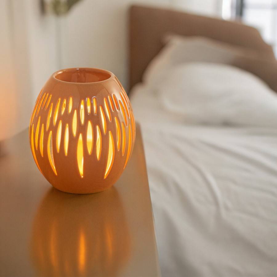 Brûle-Parfum Céramy Ovali Terracotta 45 ml - Atmosphère Parfumée - Artisanat à la Mode - Déco Cadeau Minimaliste - H 12,5 cm - Image 6