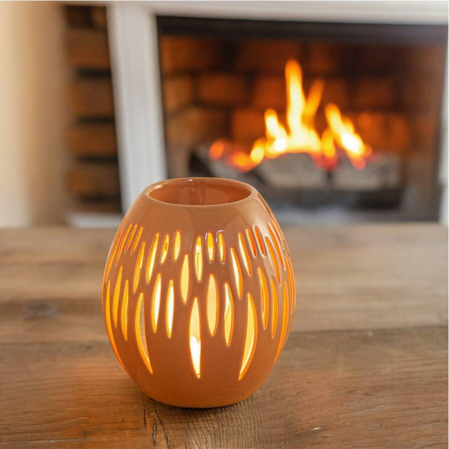 Brûle-Parfum Céramy Ovali Terracotta 45 ml - Atmosphère Parfumée - Artisanat à la Mode - Déco Cadeau Minimaliste - H 12,5 cm - Image 5