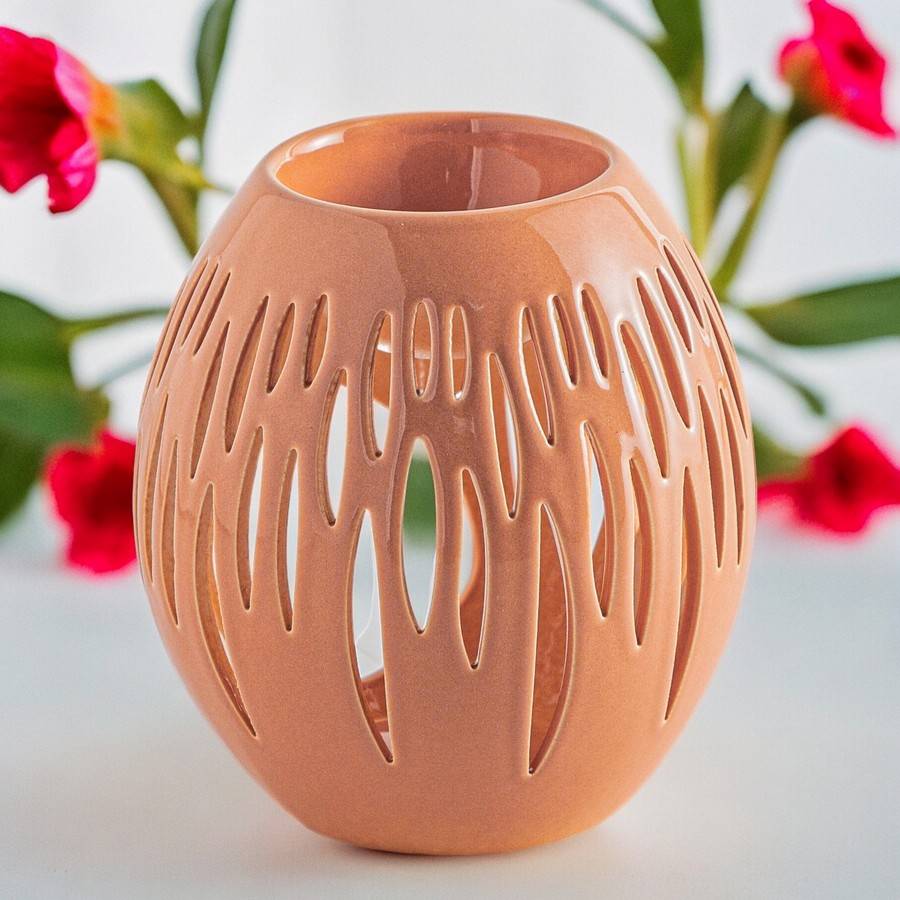 Brûle-Parfum Céramy Ovali Terracotta 45 ml - Atmosphère Parfumée - Artisanat à la Mode - Déco Cadeau Minimaliste - H 12,5 cm - Image 4