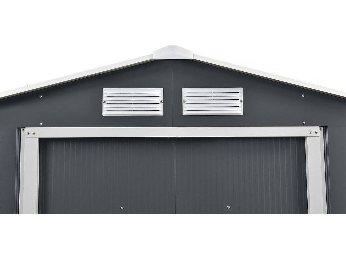 Habitat Et Jardin - Abri De Jardin Métal - "vegas" 12.98 M² Avec Gouttière - Gris -habitat Et Jardin - Image 5