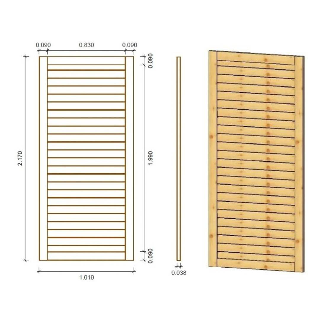 Altanka - Pergola de jardin 4.04x4.04m avec panneaux - traité - ALT132 - ALTANKA - Image 5
